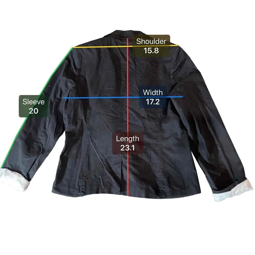 American Eagle Single-Breasted Button Closure Fro… - image 7